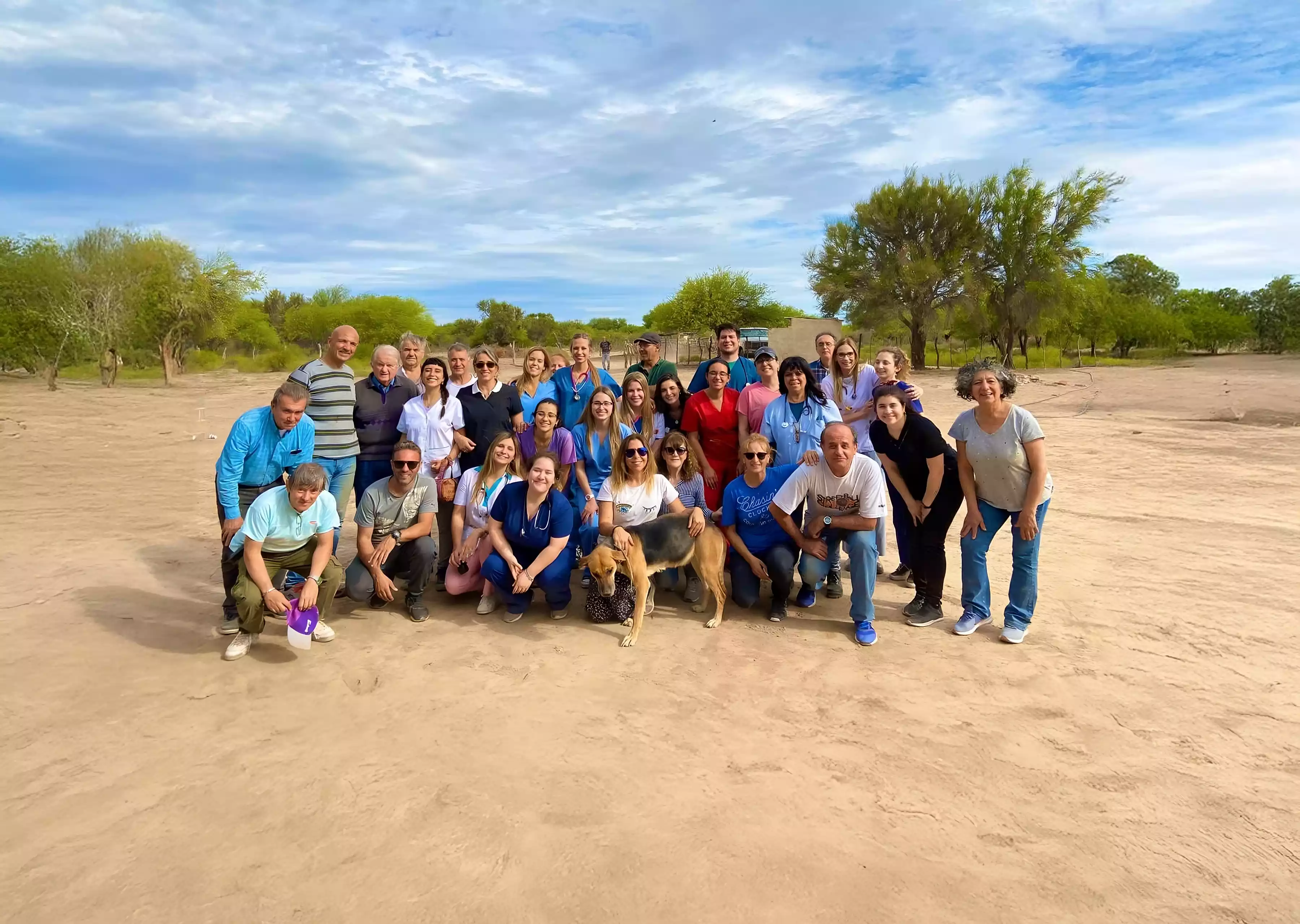 Grupo de voluntarios de Una Gota de Salud