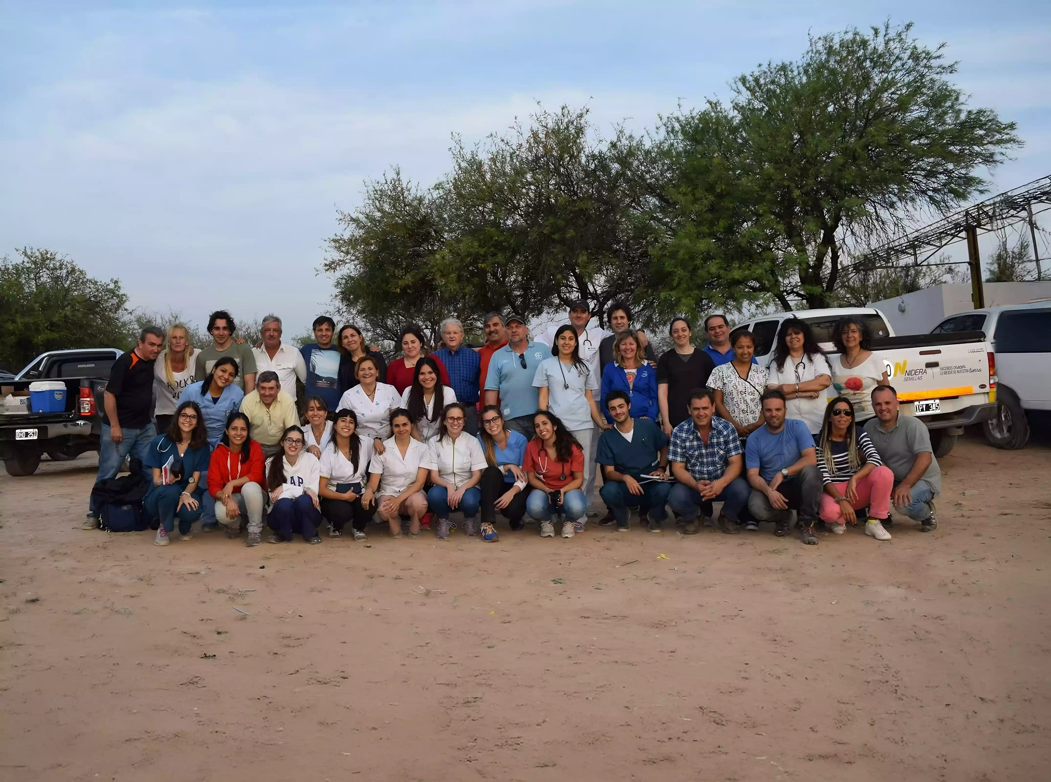 Grupo de voluntarios de Una Gota de Salud