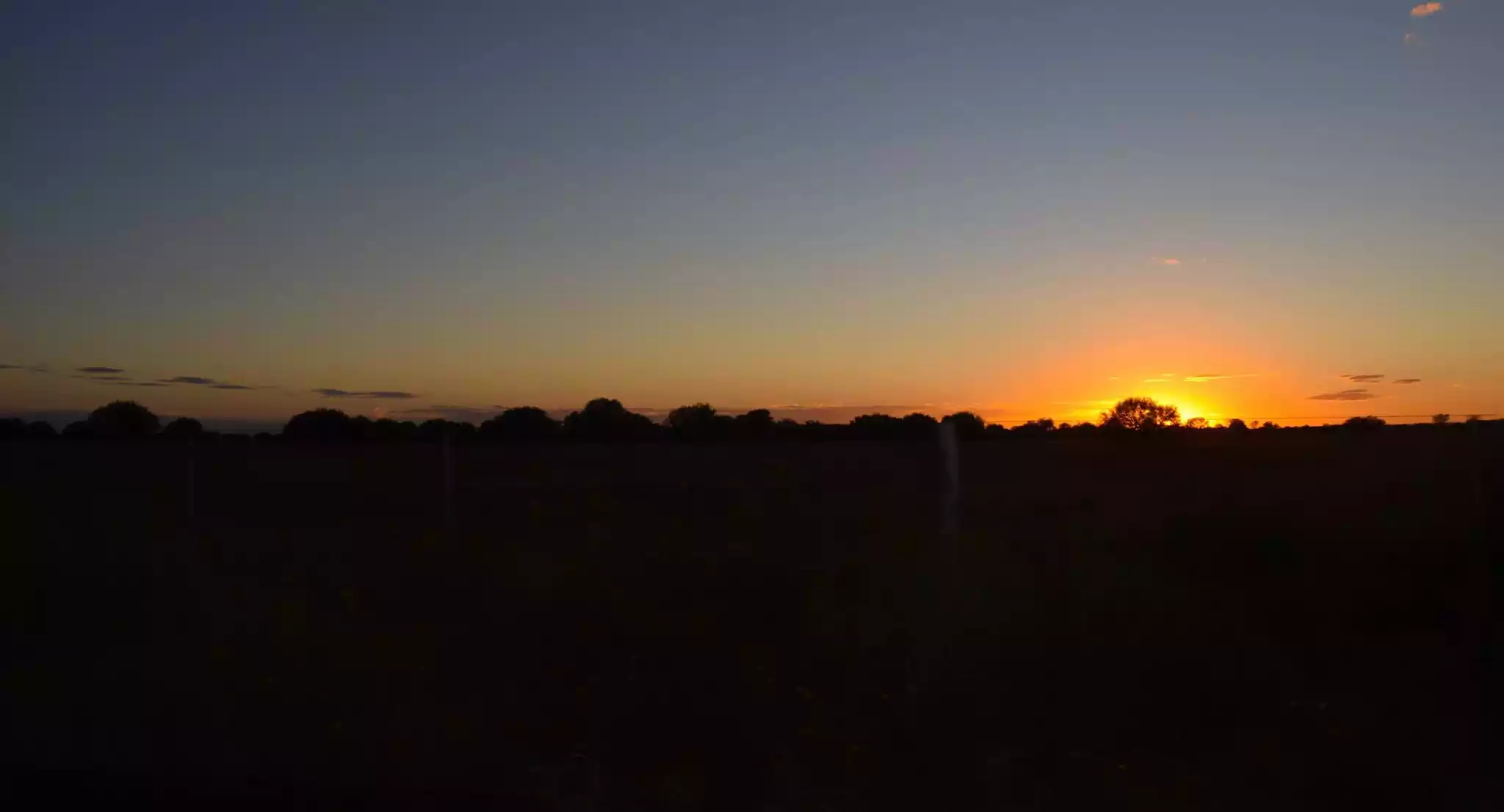 Paisaje de la provincia de Córdoba al atardecer
